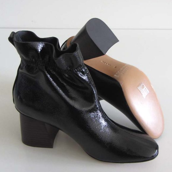 new CELINE Phoebe Philo patent ankle boots 38 8 US Italy - Picture 2 of 9